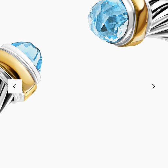 Iconic David Yurman Blue Topaz 7mm Cable Bracelet - Picture 6 of 8